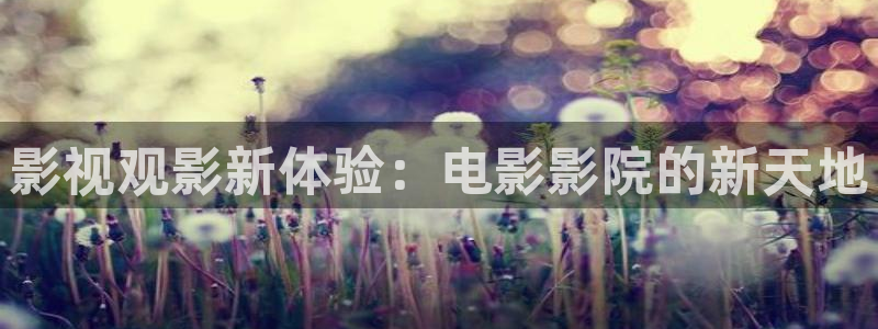 泡泡电影院：影视观影新体验：电影影院的新天地